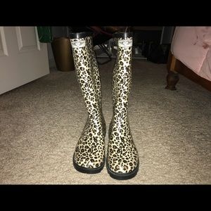 Leopard Rain Boots